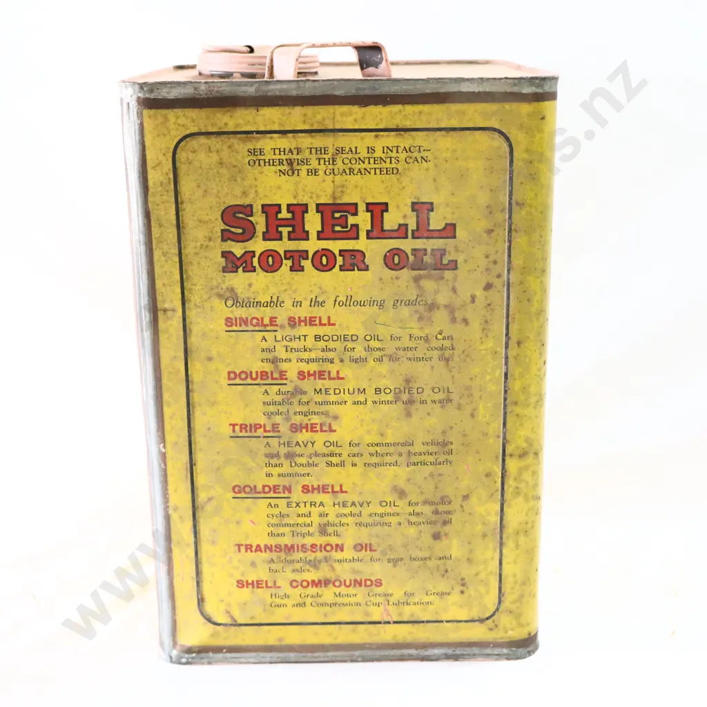 EARLY Shell Transmission Oil Tin Image 1++