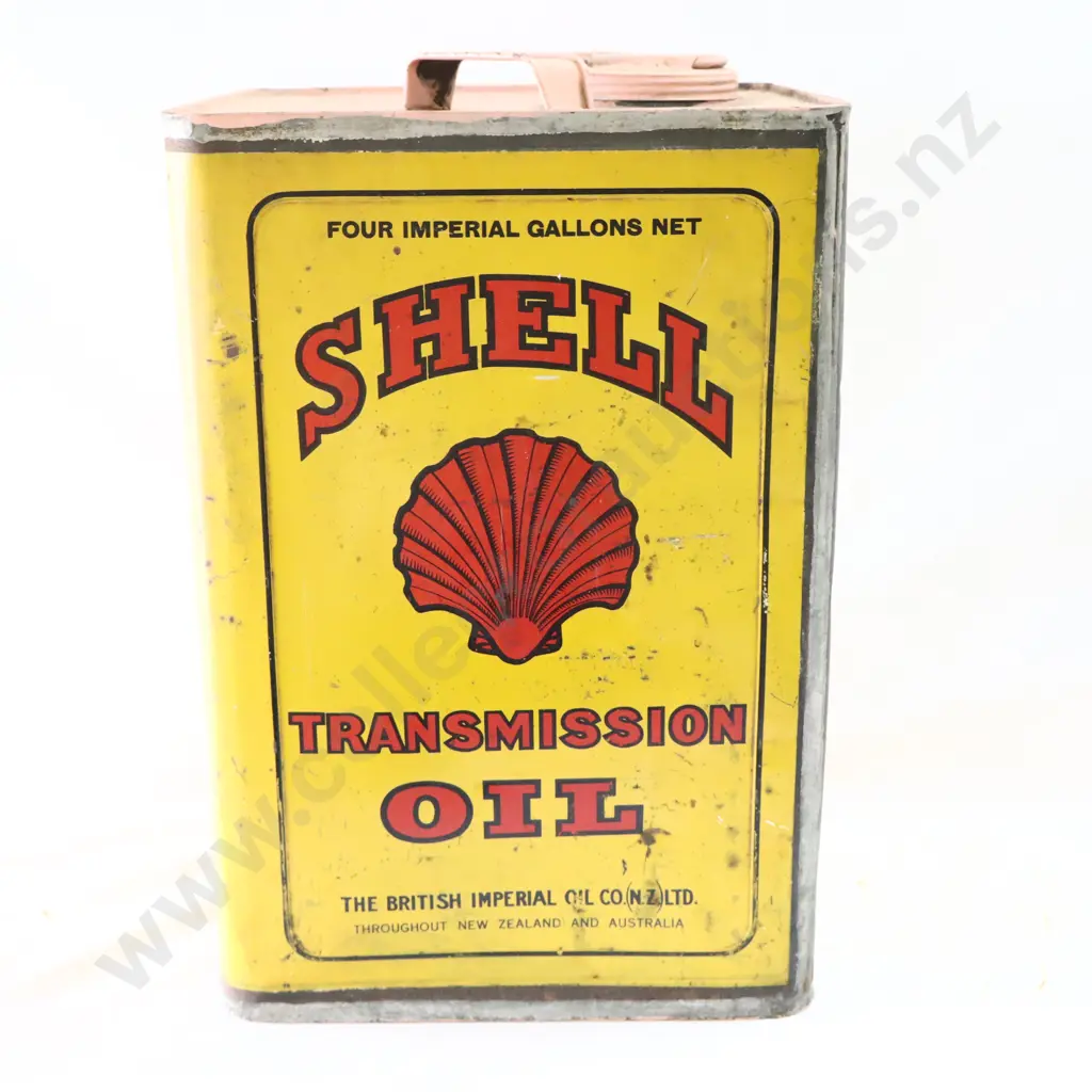 EARLY Shell Transmission Oil Tin Image 1++
