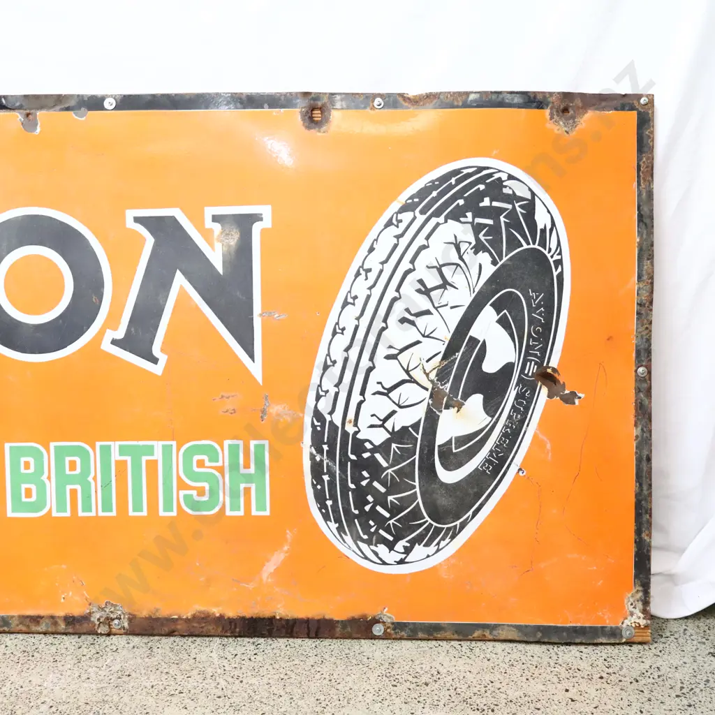 Avon Tyres 6 x 3 Foot Enamel Sign Image 1++