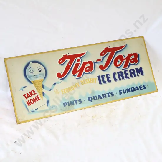 EARLY NEW OLD STOCK Tip Top Sign 