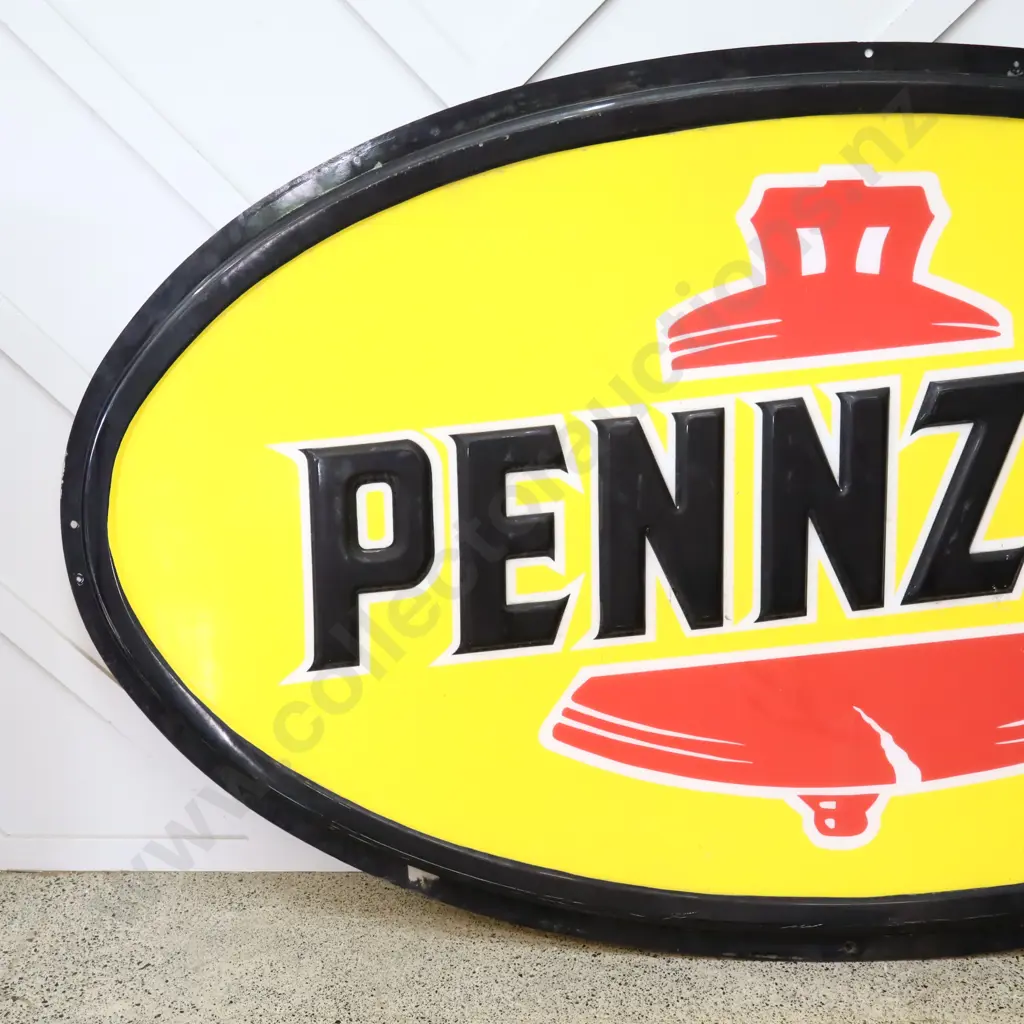 Large Pennzoil Plastic Sign Image 1++