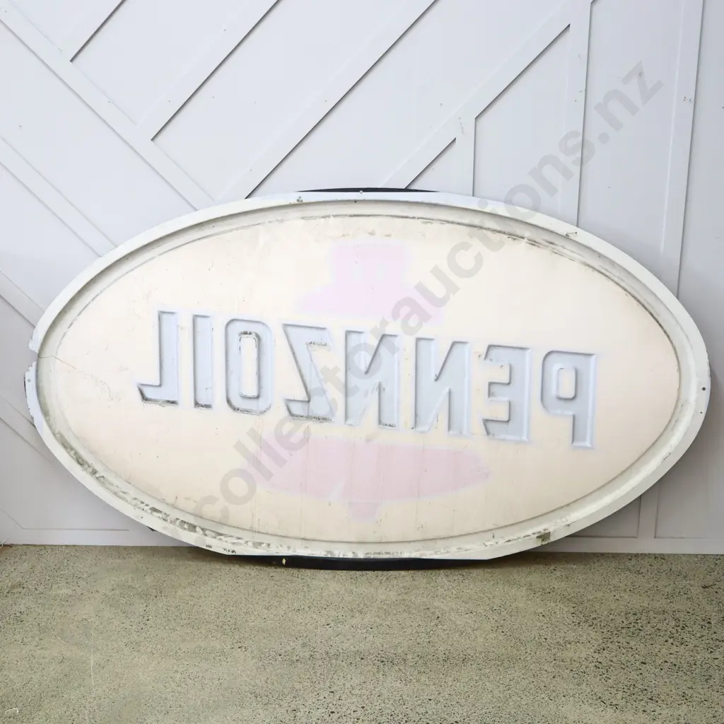 Large Pennzoil Plastic Sign Image 1++