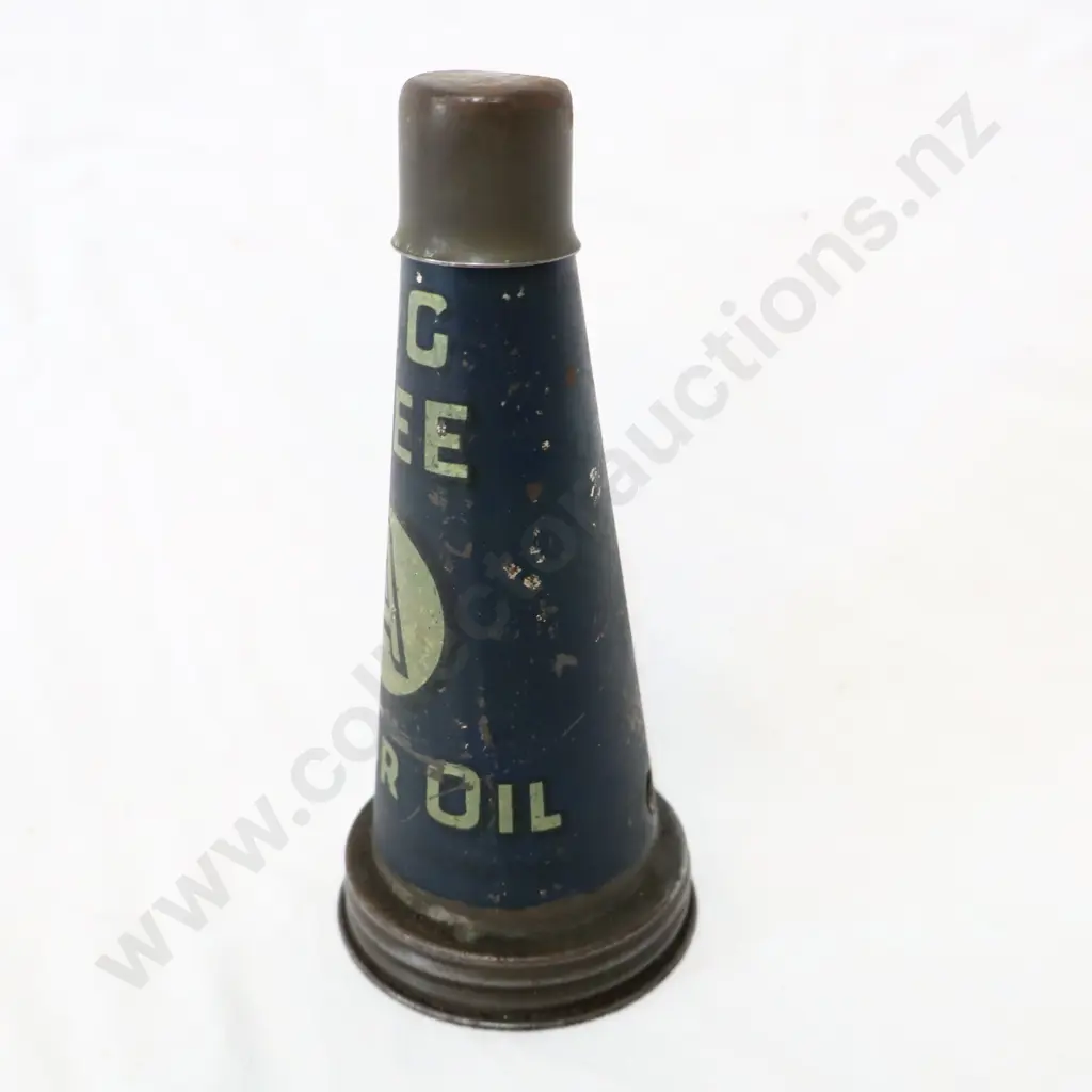 Big Tree Motor Oil Bottle Tin Top Image 1++