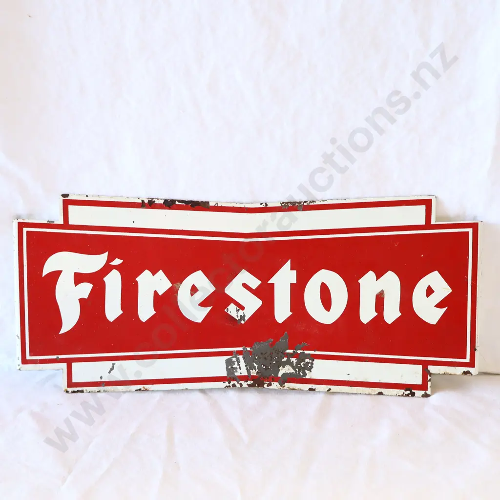 Firestone Tyres Tin Rack Sign Image 1++