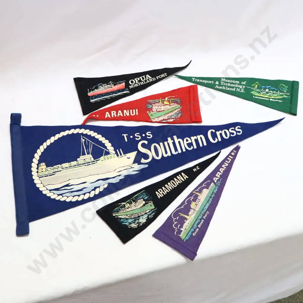 Shipping Pennants x 6 Image 1++