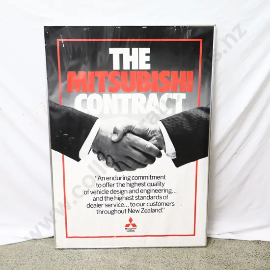 Framed Mitsubishi Poster