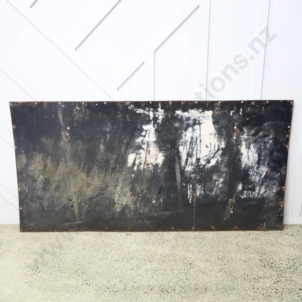 LARGE Meadow Gold Enamel Sign Image 1++