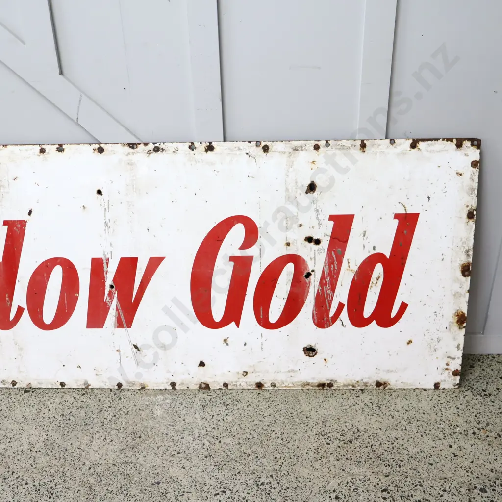 Meadow Gold Enamel Sign Image 1++