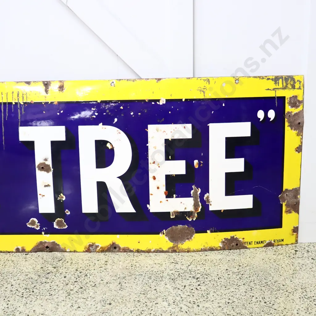 Big Tree Enamel Sign Image 1++