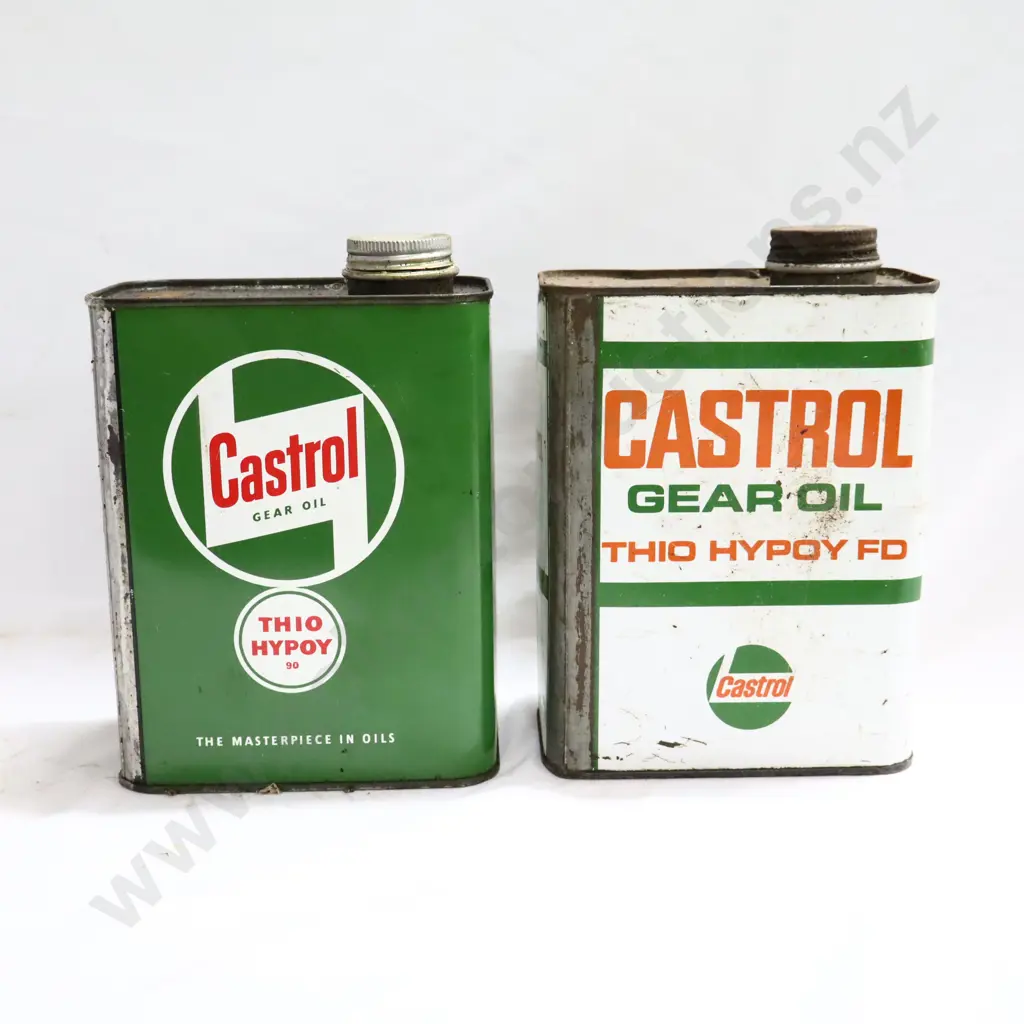 Castrol Gear Oil And Castrol Thio Hypoy Oil Tins Image 1++