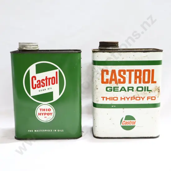 Castrol Gear Oil And Castrol Thio Hypoy Oil Tins