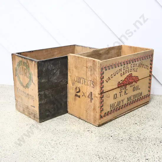 Laurel And Vacuum Oil Company Petrol Boxes