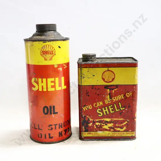You Can Be Sure Of Shell And Shell Oil Tins