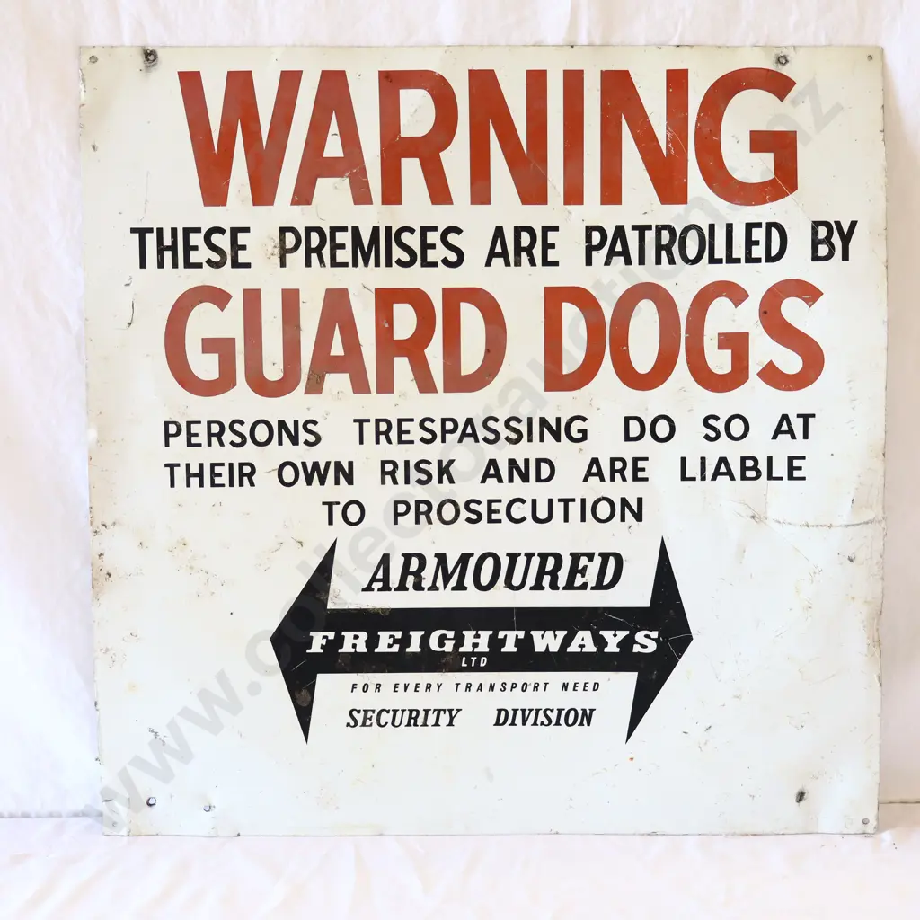 Vintage Guard Dog Sign Image 1++