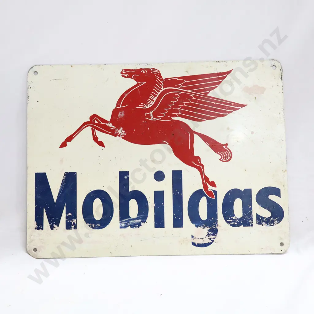 Mobil Gas Tin Petrol Bowser sign Image 1++
