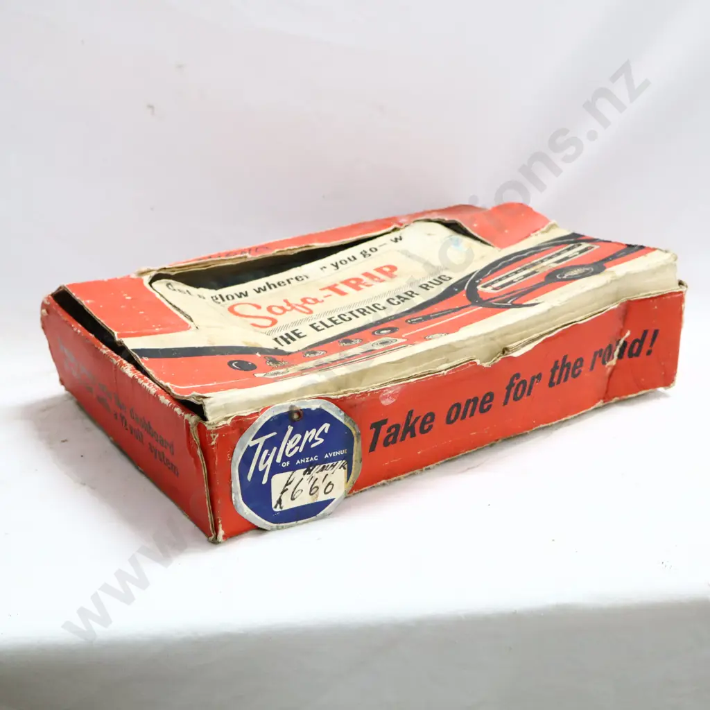 NEW OLD STOCK Vintage BOXED Safetrip Electric Car Rug Image 1++