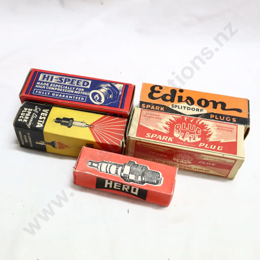 Mixed Spark Plug Boxes x 5 (Boxes Only). Image 1++