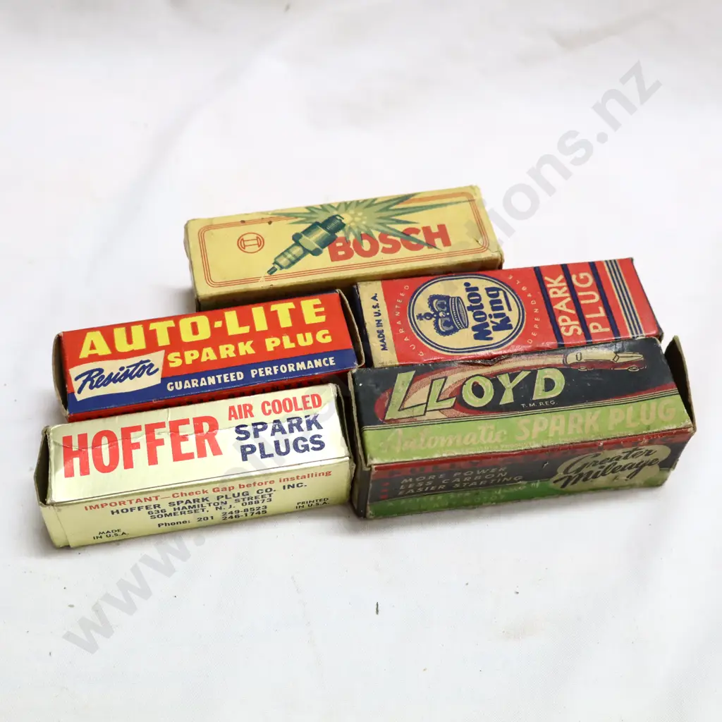 Mixed Spark Plug Boxes x 5 (Boxes Only). Image 1++