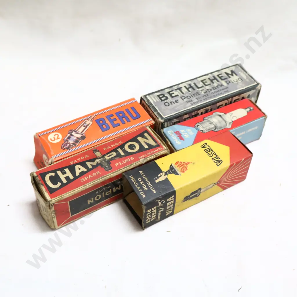 Mixed Spark Plug Boxes x 5 (Boxes Only). Image 1++