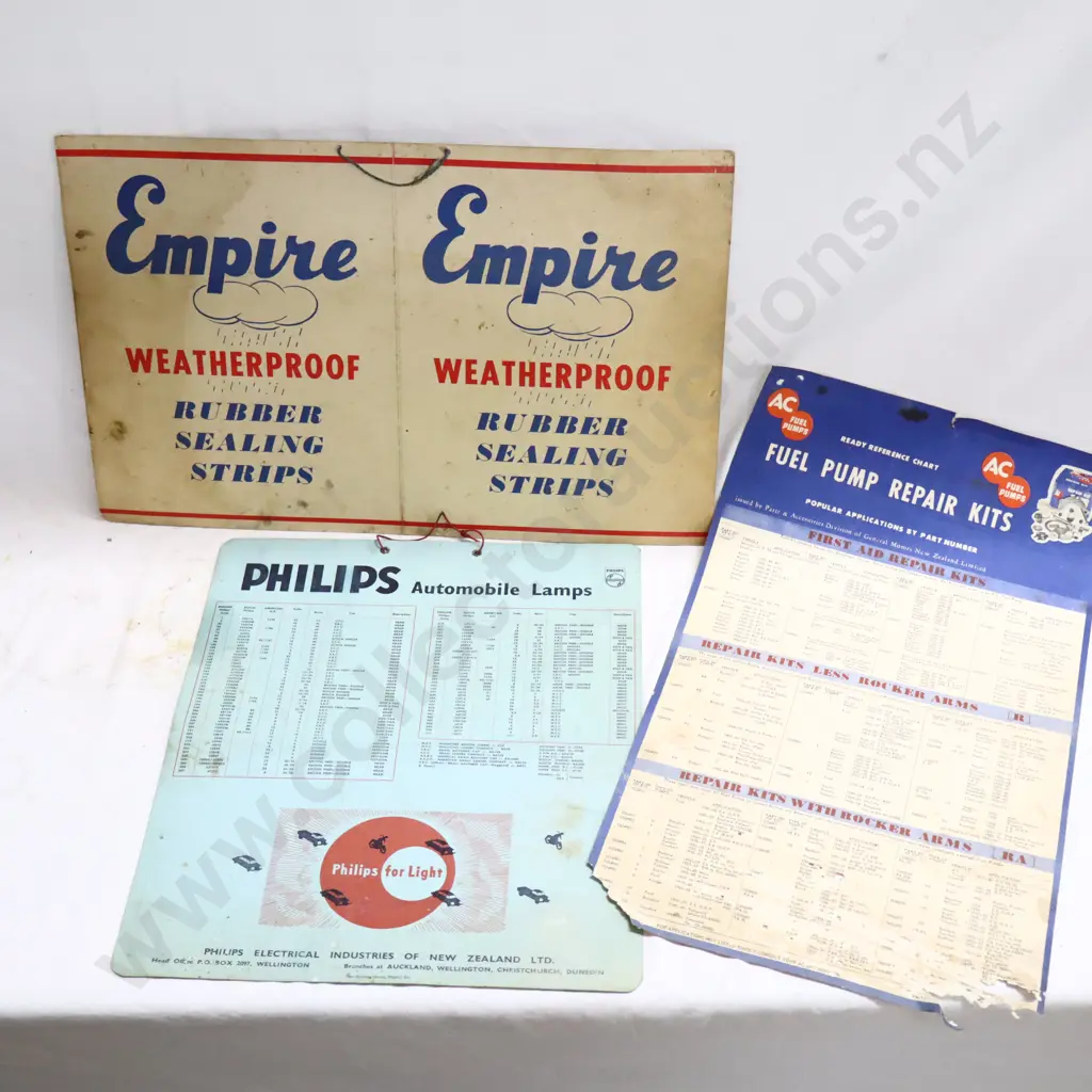 Vintage Automotive Advertising Cards x 3 Image 1++