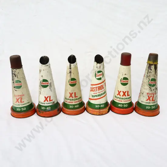 Castrol Oil Bottle Tops x 6