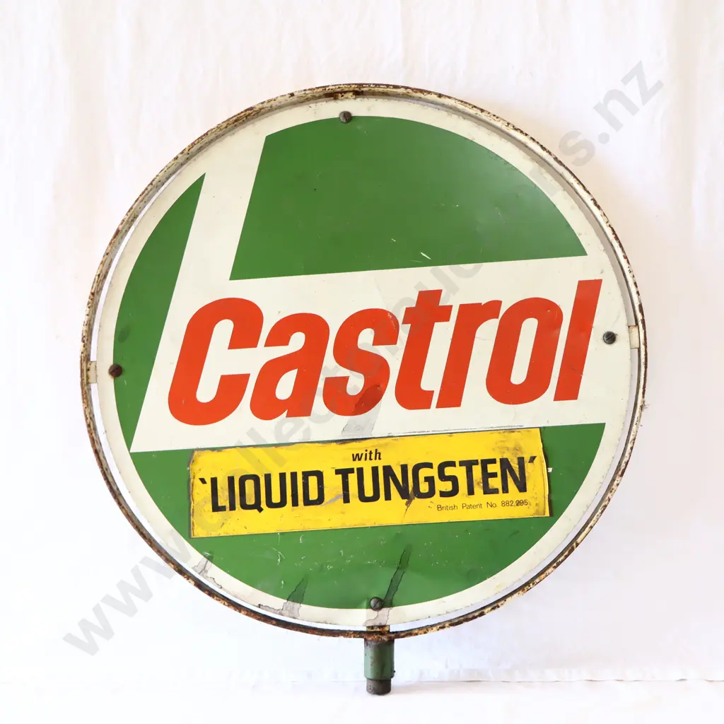 Double Sided Castrol Double Sided Lollipop Sign Image 1++