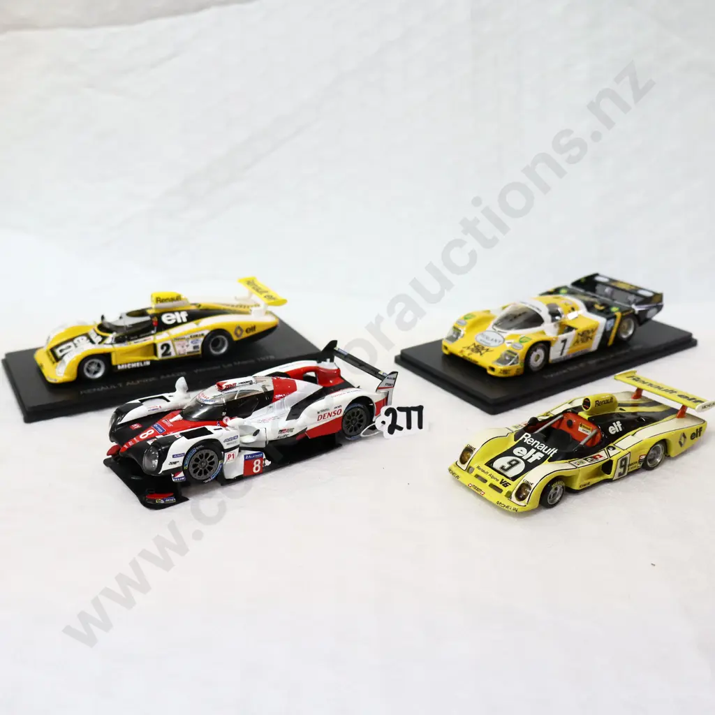 1/43 Racing Cars x 4 Image 1++