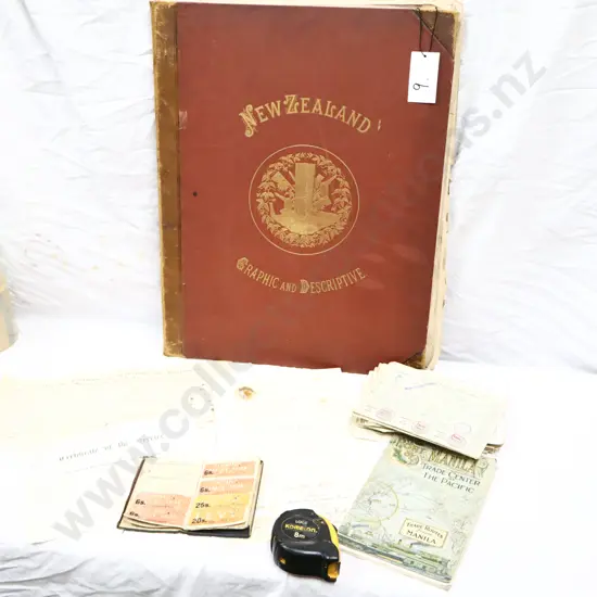 Empherma. NZ Graphic and Descriptive 1887 and Discharge Certificates.