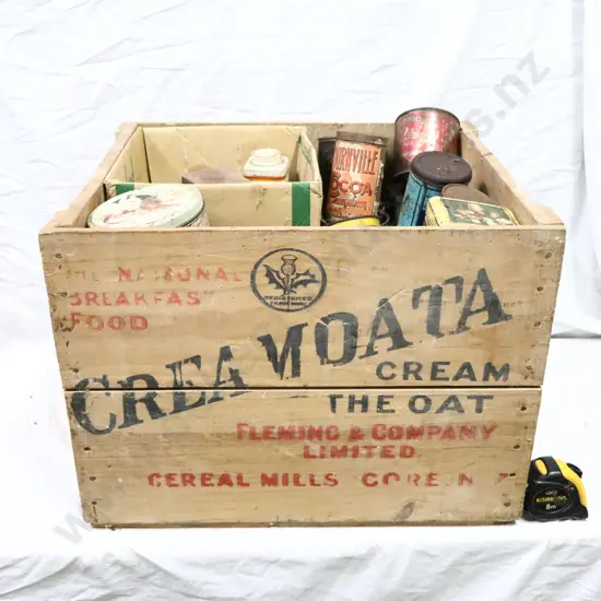 Creamota (Sergent Dan) Box And Vintage Kitchen Tins