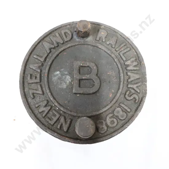 c1898 NZR Cast Iron Plate