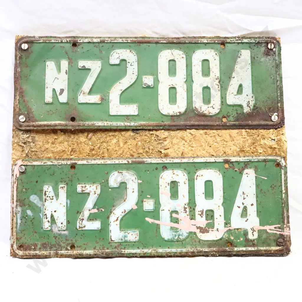 C1925 Number Plates Pair Image 1++