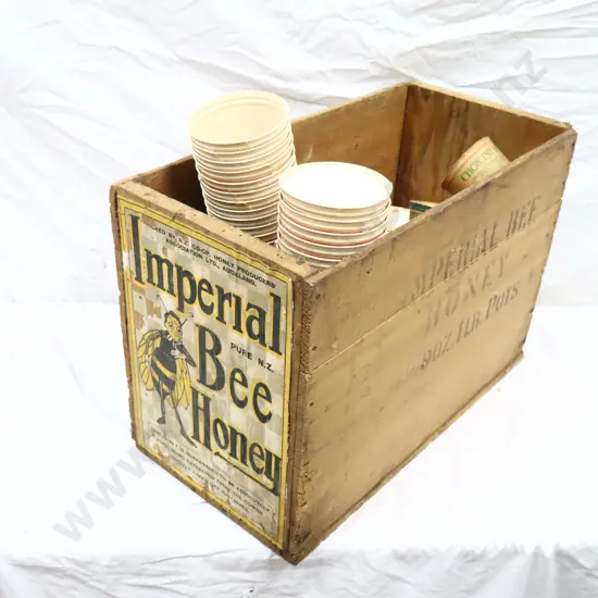 Imperial Bee Honey Box With Approx 60 Honey Pottles