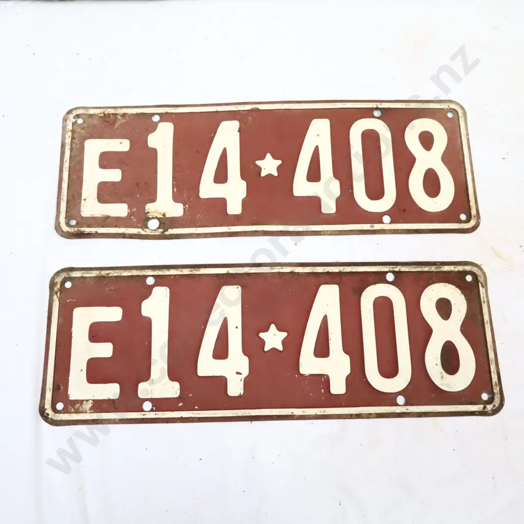 License Plate Pair 1956 - 1961 Image 1++