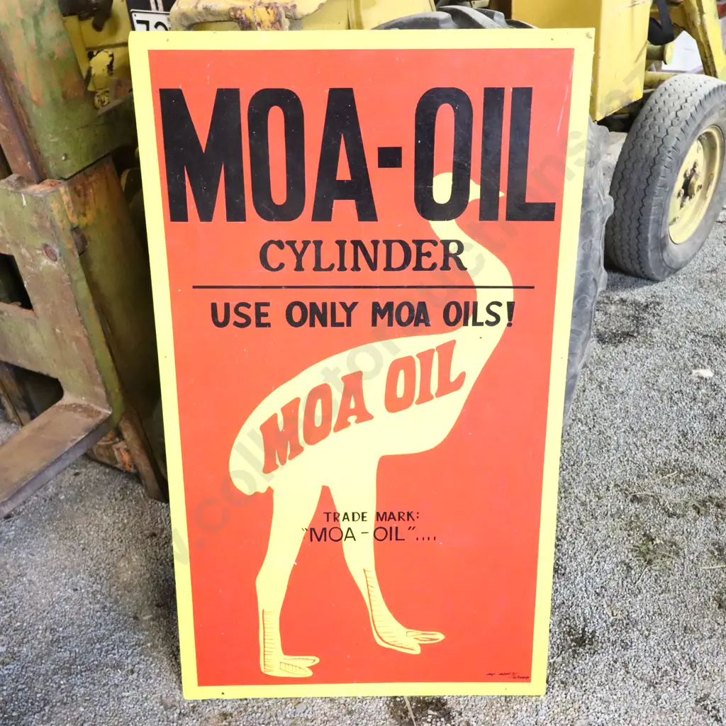 Modern Moa Cylinder Oil Sign Image 1++