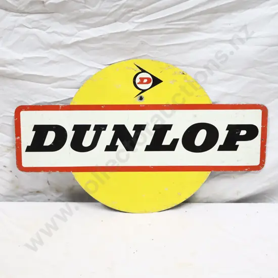 Tin Dunlop Tyre Rack Sign