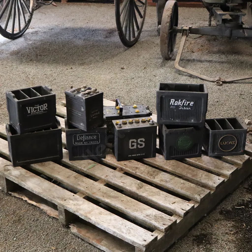 Lot of Old Car Batteries Various Brands x 9 Image 1++