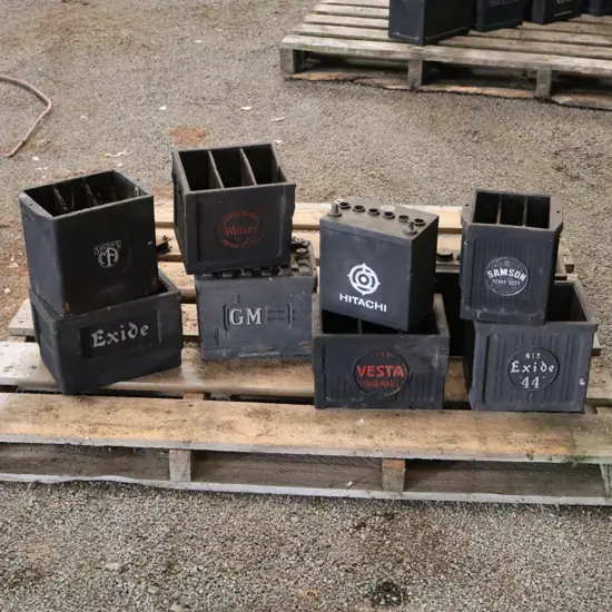 Lot of Old Car Batteries Various Brands x 9