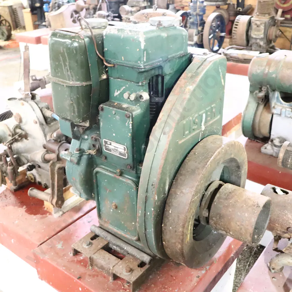 Lister Stationary Engine, England, 35cm Flywheel Image 1++
