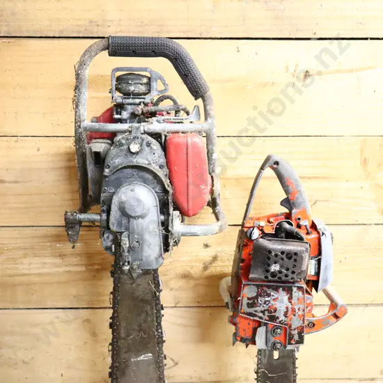 Vintage Unbranded And Homelite Chainsaws