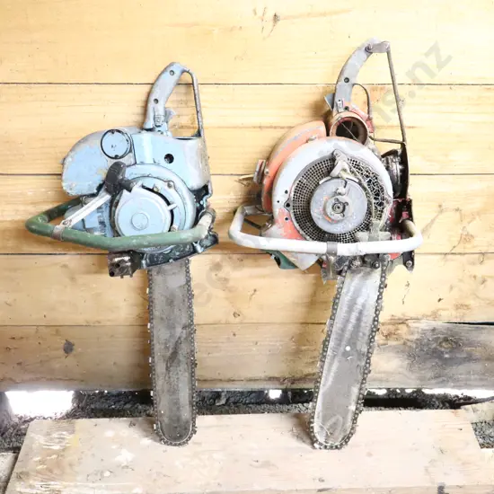 Vintage Homelite And Unknown Chainsaws