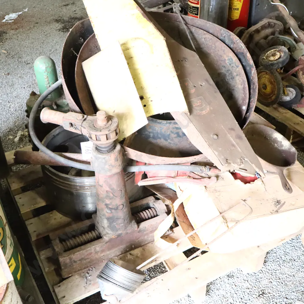Pallet Train Jack, LARGE Piston Ring, Pumps, Fire Reel Ect. Image 1++