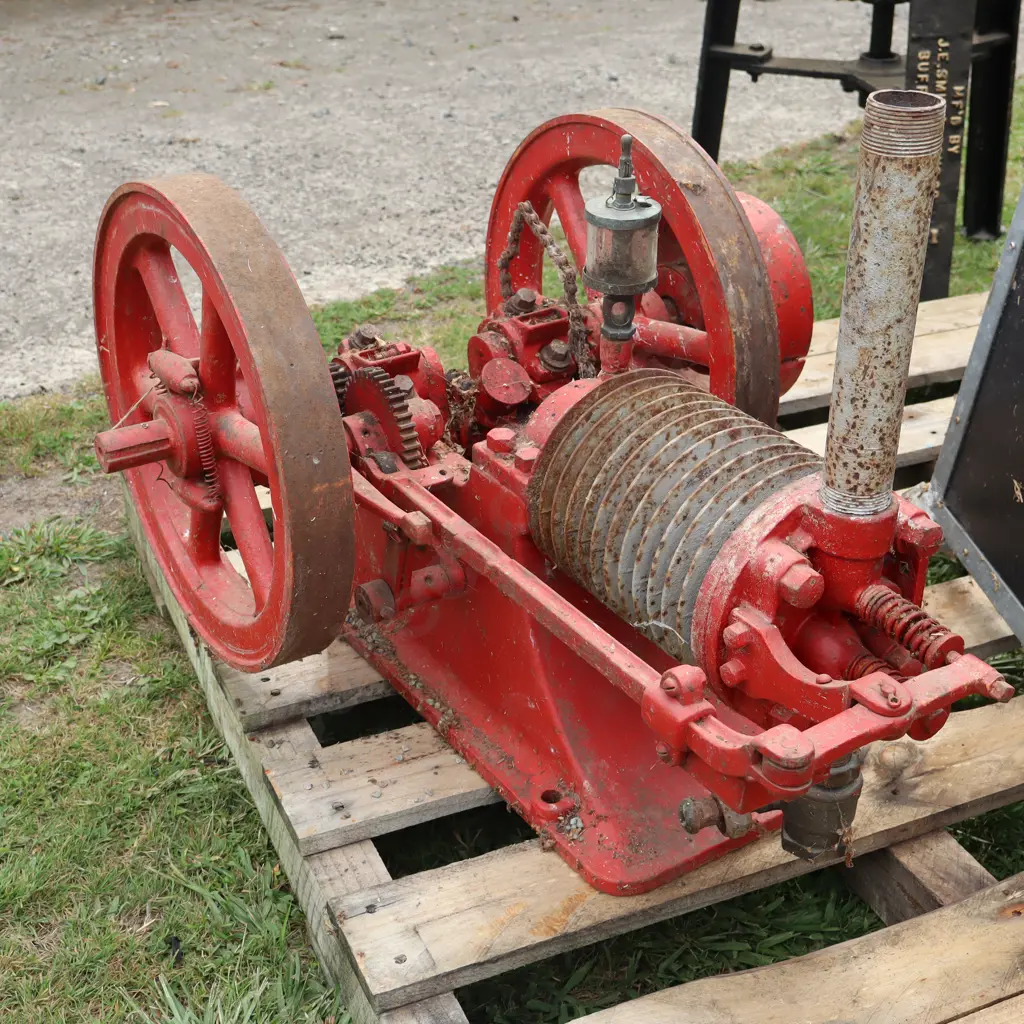 Rare Air Cooled Stationary Engine. 39cm Flywheels Image 1++
