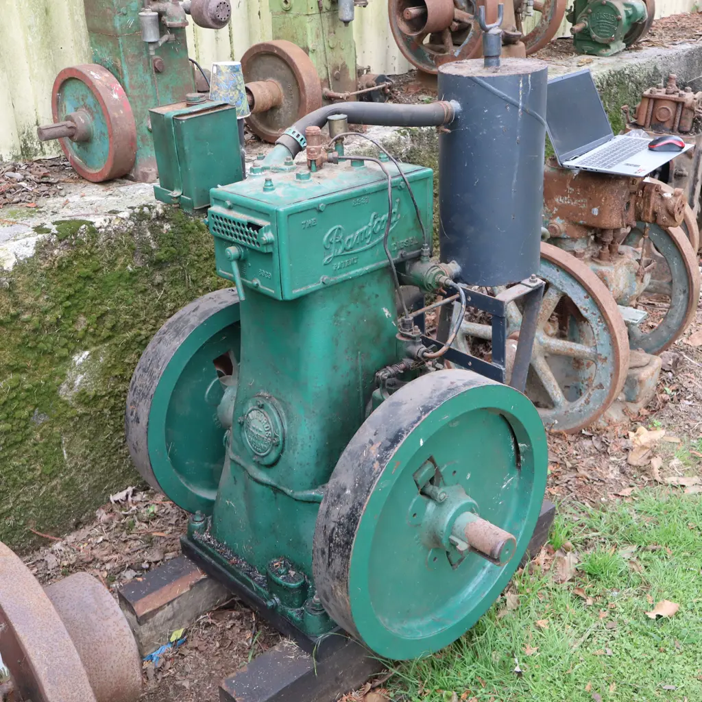 Bamford Stationary Engine. 55cm Flywheels. Image 1++