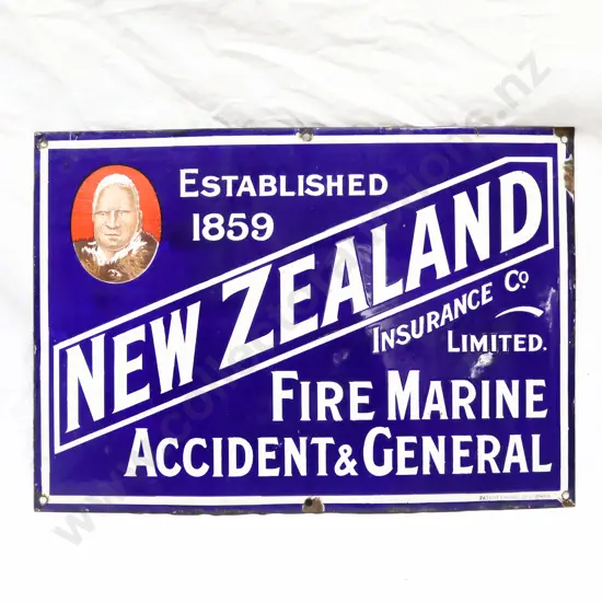 New Zealand Insurance Enamel Sign