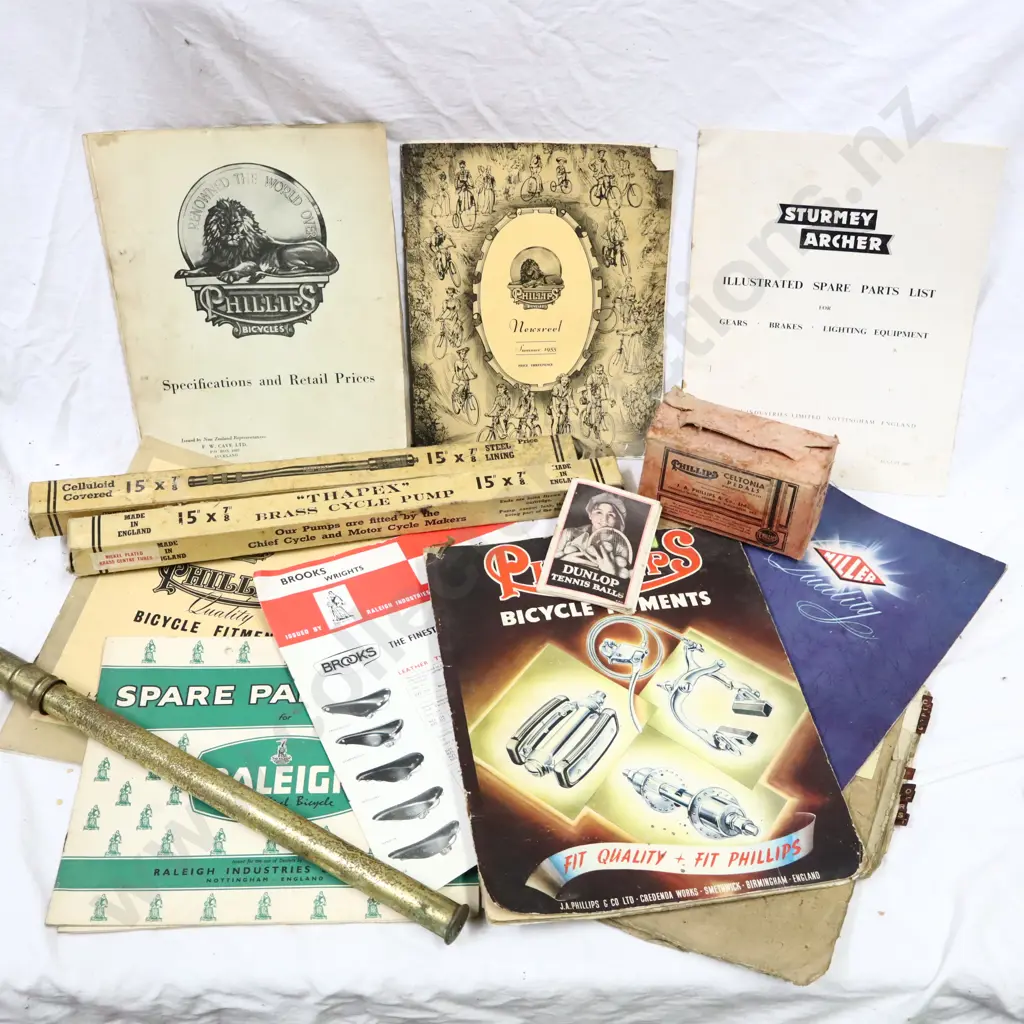 Cycling Empherma. 11 Catalogs, Brass Pump and Packageing Image 1++