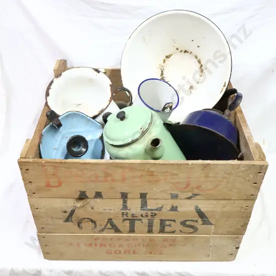 Box Of Enamelware