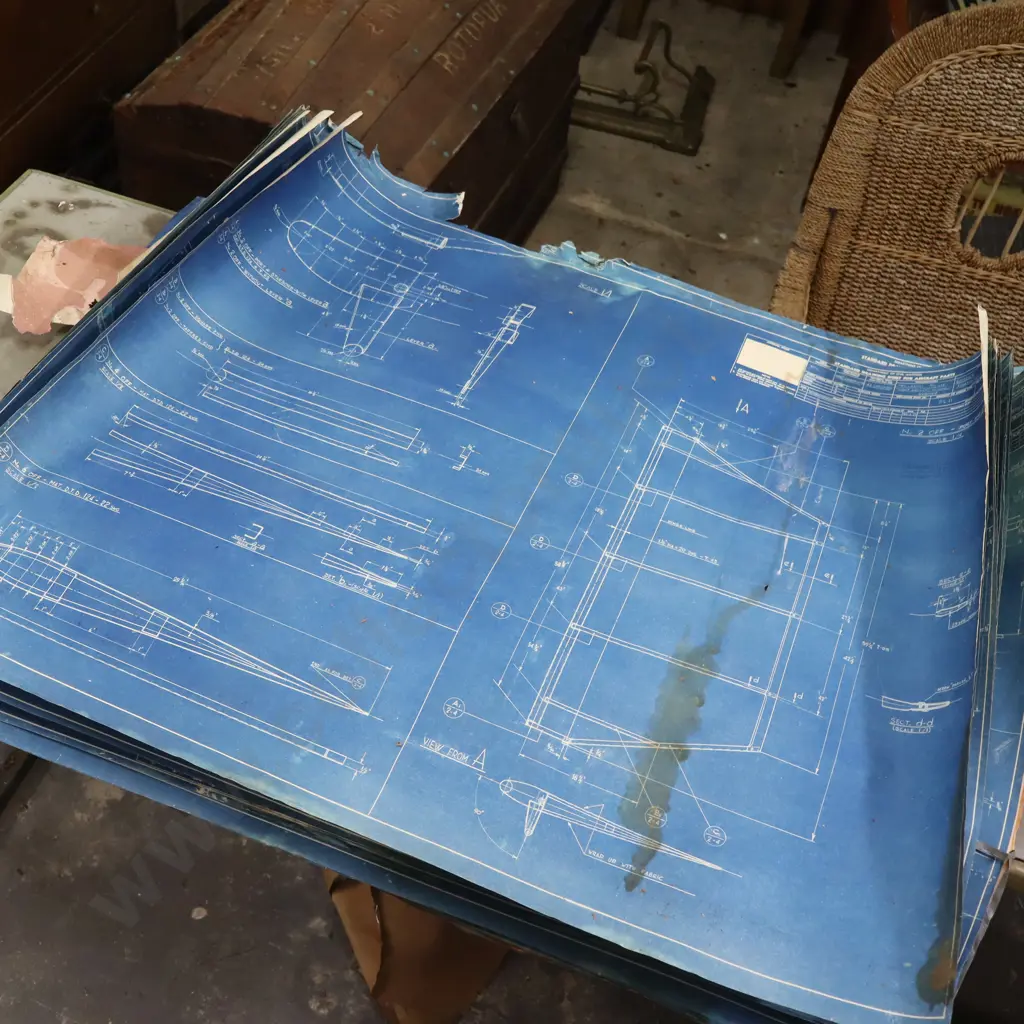 C1957 Top Dresser Air Craft Blue Prints - Transavia PL-12 Airtruk Image 1++