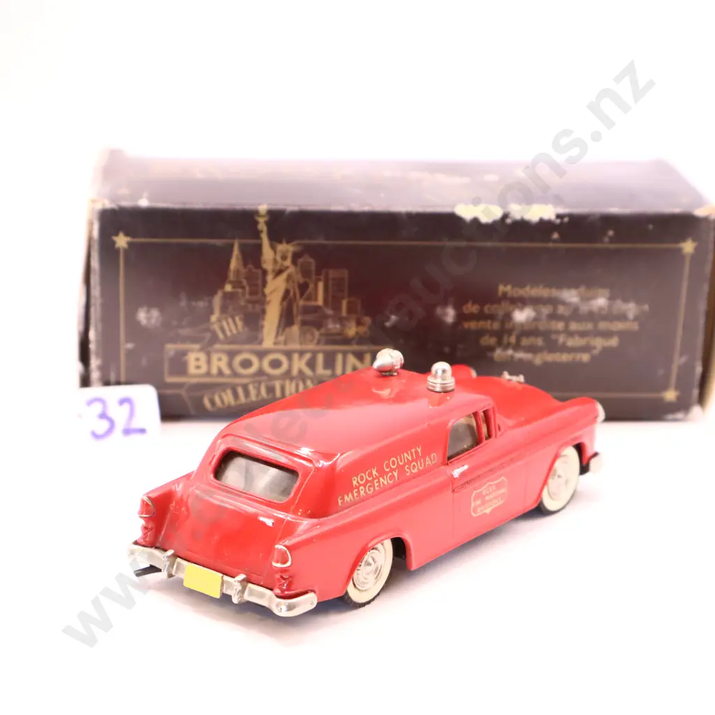 1/43 Brooklin Models  1955  Chevrolet   Rock County Fire Mashal Image 1++