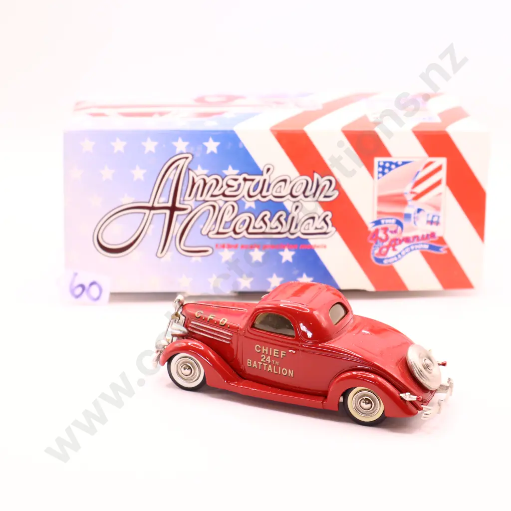 1/43   43rd Avenue   1936   Ford  3 Window Fire Chief Image 1++