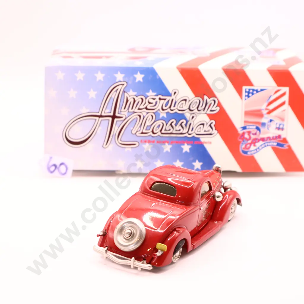 1/43   43rd Avenue   1936   Ford  3 Window Fire Chief Image 1++